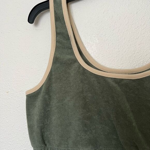Madewell Towel Terry Sweatshirt Bralette size XL - Picture 3 of 5